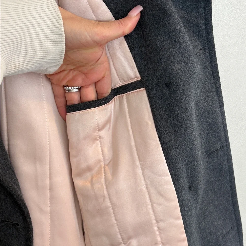 J. Crew Charcoal Wool blend Overcoat